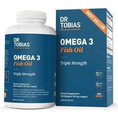 닥터토비아스 오메가 3 피쉬 오일 EPA 800mg DHA 600mg 소프트젤 180개입