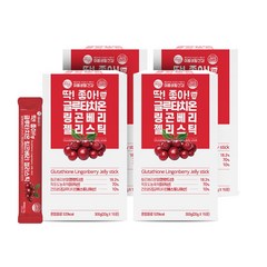 미쁨생활건강 딱 좋아 글루타치온 링곤베리 젤리스틱, 300g, 4개