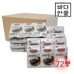 왕가 대천김 재래김 72봉 (도시락김/절단김), 324g, 72개