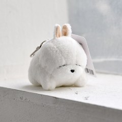 마시마로 엽기 토끼 라잉 가방고리 10cm 애착 동물 캐릭터 인형, 마시마로 라잉 가방고리 8cm