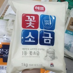 해표 꽃소금 1kg, 1개