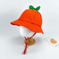 제주감귤모자 시즌2 오렌지 귤 한라봉 남자 여자 벙거지 모자 기념품 선물, 01 코튼 벙거지 #2, 대(62cm)