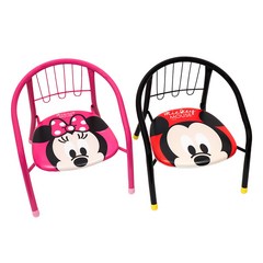 디즈니 미키미니 삑삑이 유아 아동 의자, 미니 핑크