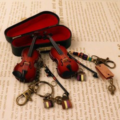 바이올린 악기 모양 열쇠고리 선물 가방장식 키홀더, 상세 페이지 참고, 빅 베이스 (A형)
