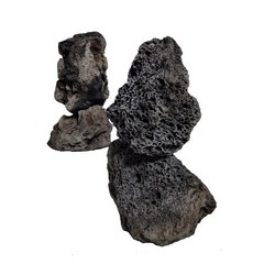 블랙 화산석(현무암)제주석 블랙 1kg(어항 정원 꾸미기 장식돌 자연석 돌맹이 자갈), 1개