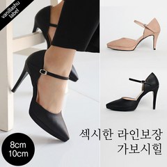 [바닐라슈] 더뉴 카멜리아 누벅 가보시 스트랩힐(8cm 10cm)