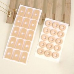 15pcs 방지 보호 물집 티눈 DD-11737 패드 밴드 쿠션, 원형