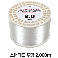 해동 루어 낚시줄 모노라인 투명2000m 1호-16호, HL-1575 투명4호, 1개