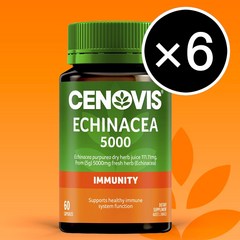 Cenovis 세노비스 에키나시아 5000mg 60캡슐-6개묶음, 60정, 6개