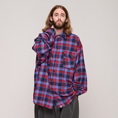 카고브로스 CB POCKET FLANNEL CHECK SHIRT RED