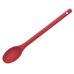 주방 실리콘 숟가락 큰 긴 손잡이 요리 킹 내열 숟가락 식품 등급 실리콘 조리기구 액세서리, red spoon, 1개