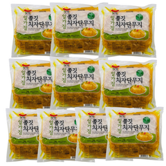 일가집 쫄깃 치자단무지 1kg x10봉 밑반찬, 10개