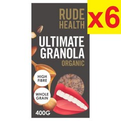 [영국발송] 400g 6팩 루드 헬스 오가닉 얼티메이트 그레놀라 아침식사 Rude Health Organic Ultimate Granola, 6개