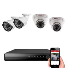 YES CCTV - 자가설치 4채널세트(기본 4X10미터케이블) JWC 고해상도 패키지 4채널 실내실외조합상품 실내외겸용, 자가설치 CCTV 4채널 패키지 조합 (20미터)
