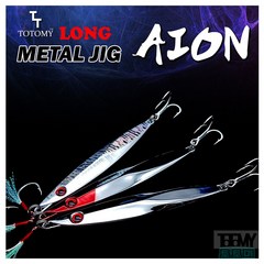 토토미 AION 아이온 메탈지그 80G 100G 120G 롱 메탈지그 대삼치 부시리 전용, 80g 3번-올크롬