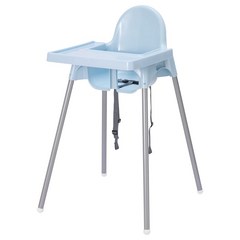 이케아 아기 식탁의자 안틸로프 하이체어, 3.라이트블루(의자+트레이)