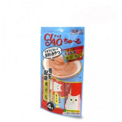 이나바 챠오츄루 고양이 간식 혼합맛 10종콤보 40개입, 10봉, 참치헤어볼케어(SC-101)