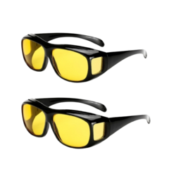 야간운전 안경 야간안경 빛번짐 운전용선글라스 빛번짐안경 안경위에 쓰는 선글라스 방풍 고글 바이크 스쿠터고글 선글라스 2개 세트