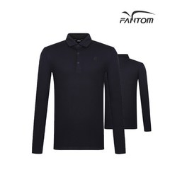 팬텀 골프 fantom남성카라 배색 포인트 긴팔 티셔츠 F212B3TO932_NA, 105, NA, 1개