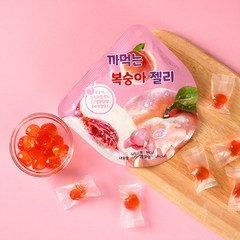 까먹는 복숭아젤리 쫀득 상큼 달콤 후식 소풍간식 맛난젤리, 48g, 20봉