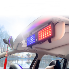 데일리쇼핑 자동차 차량용 실내 LED 경광등 선바이저 싸이키 비상등 긴급 출동 차량 용품, 86발경광등(1P), 1개