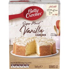 베티크로커 바닐라 케이크 믹스 540g Betty Crocker Vanilla Cake Mix, 2팩