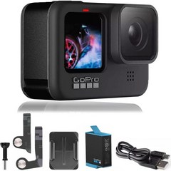 GoPro HERO9 블랙 - 전자 상거래 패키지 전면 LCD 및 터치 후면 스크린이 있는 리 액션 카메라 5K Ultra HD 비디오 20MP 사진 1080p 라이브 스트리밍 웹, H9 Black