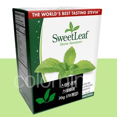 SweetLeaf Stevia 스테비아 70g (70개입) 스위트리프 / 0칼로리 제로칼로리 제로 탄수화물 설탕대체 설탕대신 커피 음료 시리얼 디저트 요거트 파이 머핀 쿠키 소분화, 1개