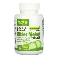 자로우 포뮬러스 야생 비터 멜론 추출물 60정 2팩 Jarrow Formulas Wild Bitter Melon, 2통