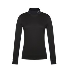 핑 이월상품 121B3TI052_BK 블랙 여성 베이직 하이넥 긴팔 이너 티셔츠