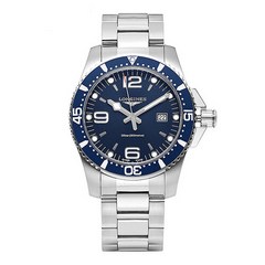 론진 [론진 LONGINES] L3.840.4.96.6 하이드로콘퀘스트 HydroConquest 쿼츠 남성 메탈시계 44mm