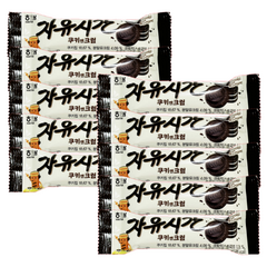 해태제과 자유시간쿠키앤크림30g x 10개 초코바 간식, 30g