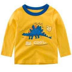 공룡기 스테고 랑랑 공룡 긴팔 티셔츠