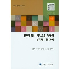 정부정책의 여성고용 영향과 분야별 개선과제(2015), 한국여성정책연구원, 김종숙 등저