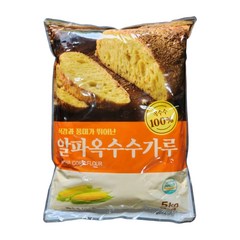 [제이케이푸드] 알파 옥수수가루 5kg 옥수수분말 베이킹, 1개