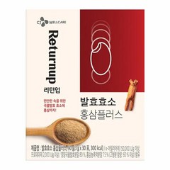 씨제이 리턴업 발효효소 홍삼플러스 직장인영양제 추천 가성비 피로회복 30포(1개월), 27개