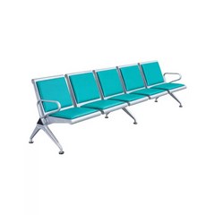 병원 대기실 의자 약국 휴게실 로비 공항 긴의자, 3인용 하늘색