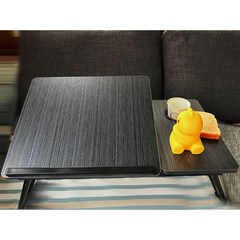 매이노 노트북 접이식 책상 노트북 테블릿 거치대 베드 테이블, 블랙