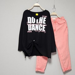 (스카이코코) 댄스 브이 트임 티셔츠