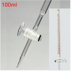 뷰렛(백색-유리콜크) 100ml Burette Glass cock