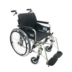 미키 휠체어 Miki Smart-TWIN 발걸이 탈착가능 알루미늄 접이식 수동휠체어, 1개