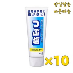 호나국제 일본산 Kao Salt Toothpaste 일본 카오 쯔부시오 솔트 소금 치약 180g/개, 180g, 10개