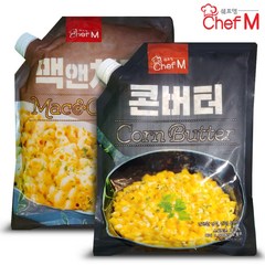 쉐프엠 콘버터 1kg + 맥앤치즈 1kg/안주/간식/반찬/마카로니/샐러드, 단품없음