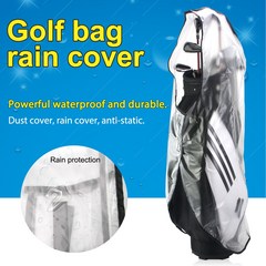 1Pc 방수 PVC 스포츠 골프 가방 레인 커버 지퍼 가방 보호 비옷 방진 투명 정전기 방지 골프 액세서리