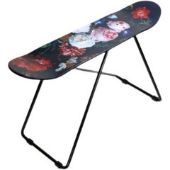 스케이트보드데크 일체형다리 의자 인테리어 테이블 소품 롱보드 스툴 슈프림, 다리만구매