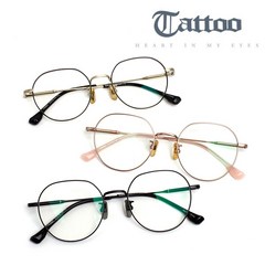 타투 TA2302T 티타늄 3컬러 금속안경테 남녀공용 TATTOO +가죽케이스+안경수건