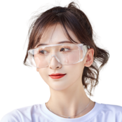재재팩토리 산업용 작업 용 눈보호 투명 고글 보안경 안경 1+1