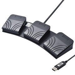 Powboro USB 풋 스위치 트리플 3 페달 컨트롤 맞춤형 프로그램 PC 컴퓨터 키보드 맵 멀티미디어 키 광전 광학 전사 HID 비디오 게임용 푸시 투 토크 553472966, Triple Pedal