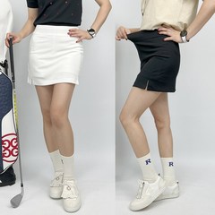 여성 골프 뱃살 쏙 슬림 밴딩 치마 H 기본핏 스판 스커트 골프웨어 테니스 치마바지 S(55)~XL(88)
