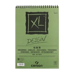 어반스케치 CANSON XL 스케치 드로잉 북 수채화 파스텔 학교 페이퍼 아티스트용 미술 용품 종이 90 300g, 02 Green Dessin 160g_02 16K